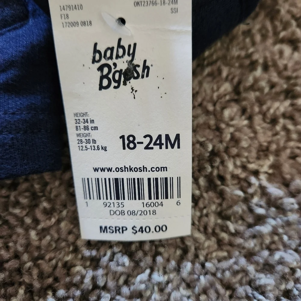 Oshkosh Baby Boy Blazer, Size 18-24 Months